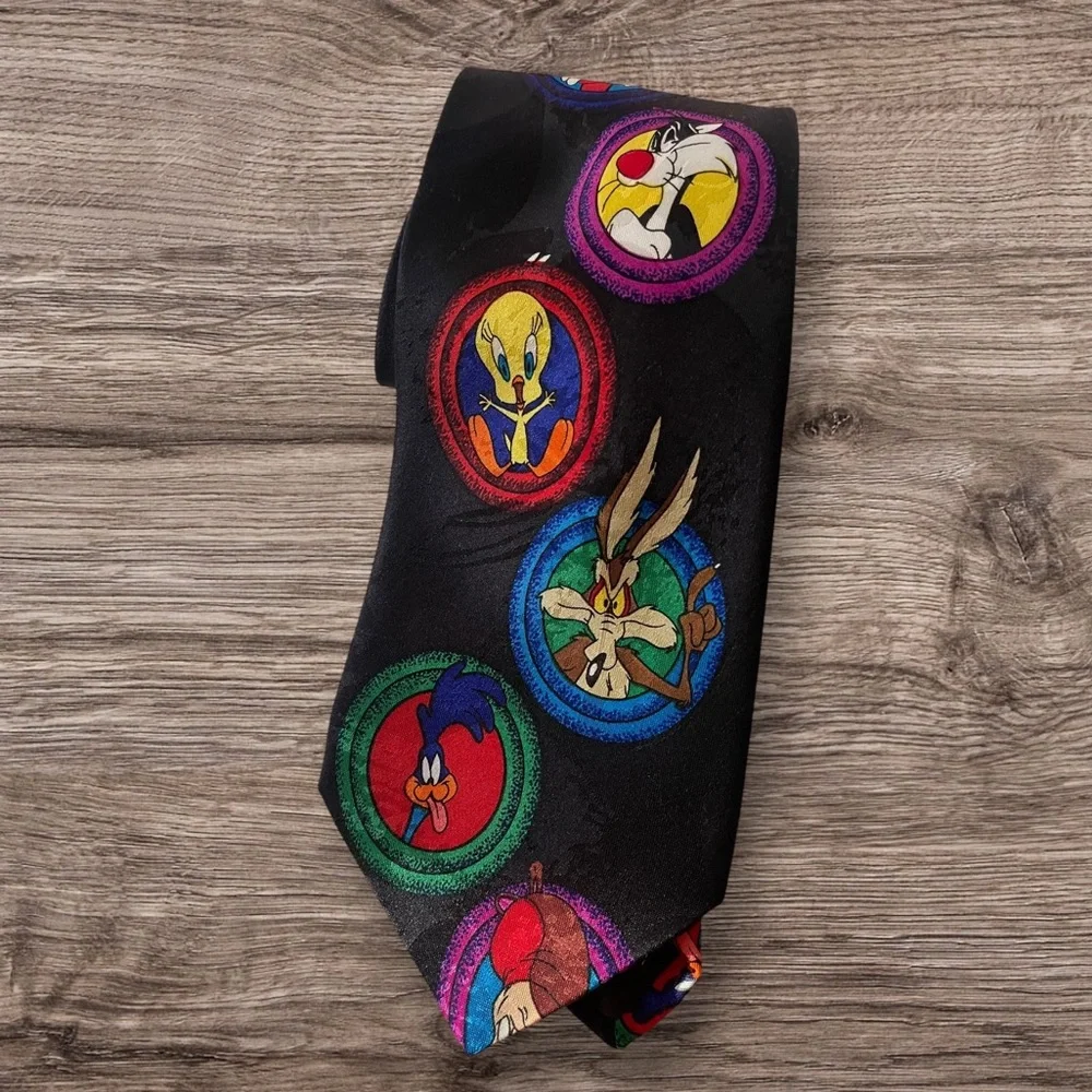 ❤️Vintage Looney Tunes Character Warner Bros. Men's Colorful Ties. Bundle